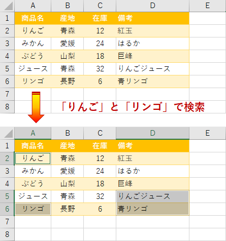 簡単マクロ 複数の単語を一括検索